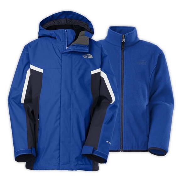 Boys BLUE The North Face NIMBO triclimate jacket-2 in 1-w/ Removable Fleece XL